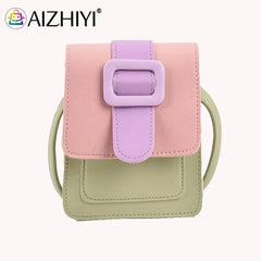 Casual PU Leather Crossbody Bag Mini Shoulder Bag for Women