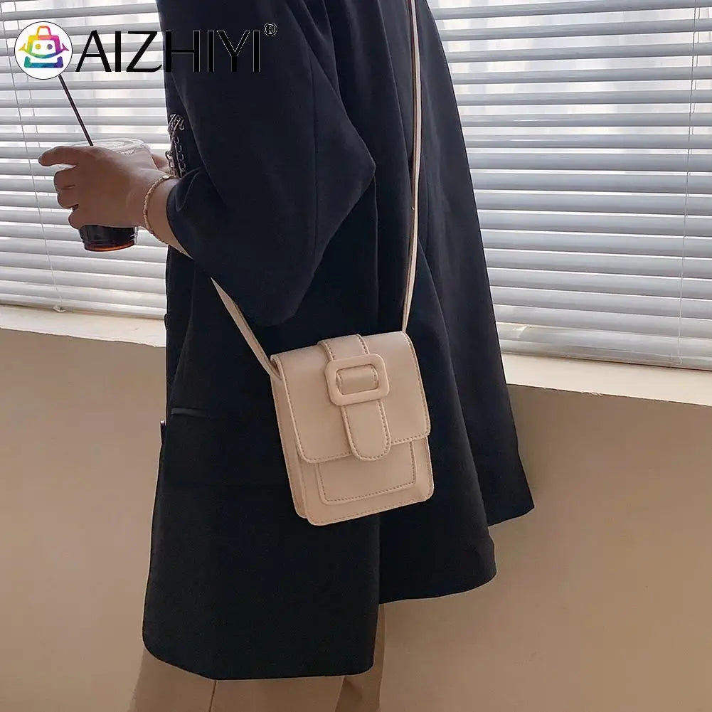 Casual PU Leather Crossbody Bag Mini Shoulder Bag for Women