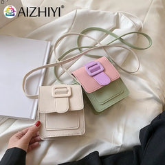 Casual PU Leather Crossbody Bag Mini Shoulder Bag for Women