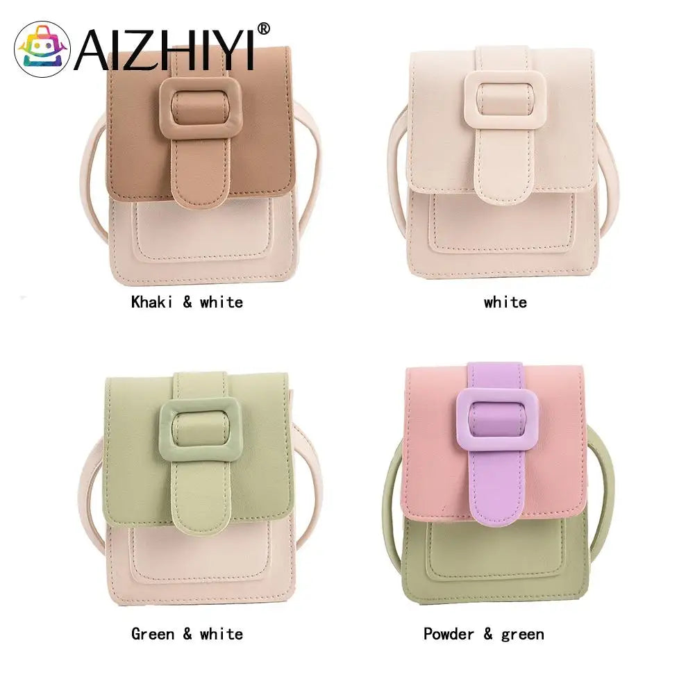 Casual PU Leather Crossbody Bag Mini Shoulder Bag for Women