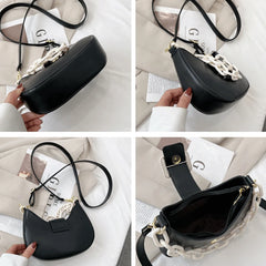 Contrasting Colors Shoulder Bags for Women Chains Handbags Crossbody Bags