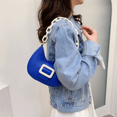 Contrasting Colors Shoulder Bags for Women Chains Handbags Crossbody Bags