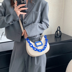 Contrasting Colors Shoulder Bags for Women Chains Handbags Crossbody Bags