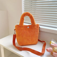 Women's Casual Corduroy Shoulder Bag