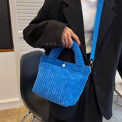 Women's Casual Corduroy Shoulder Bag