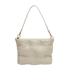Quilted Crossbody Bag for Women Padded Shoulder Tote Purse