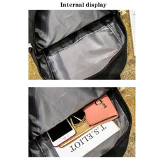 Canvas Backpack Large Capacity Travel Backpacks Unisex School Bag