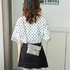 One Shoulder Bag Women's Handbag with Pentagon Star Pendant