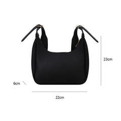 Crescent Messenger Bag PU Leather Crossbody Handbag