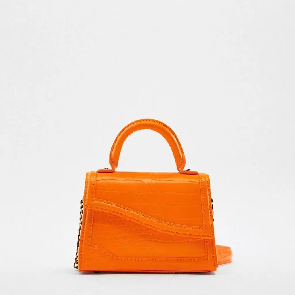 Crocodile Pattern Shoulder Bag Chain Handbag for Women