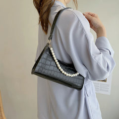 Crocodile Pattern Women's Bag PU Leather Shoulder Bag