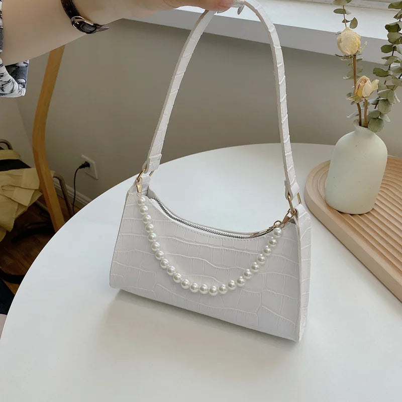 Crocodile Pattern Women's Bag PU Leather Shoulder Bag