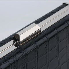 Crocodile Women Chain Messenger Bag PU Leather Clutch Envelope Party Bags