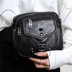 Crossbody Shoulder Bag Women Handbags PU Leather Purses Vintage Messenger Bags
