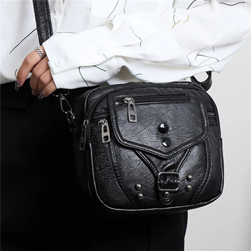 Crossbody Shoulder Bag Women Handbags PU Leather Purses Vintage Messenger Bags