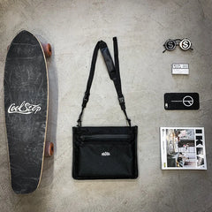 Canvas Cross Chest Bag Hip Hop Tactical Streetwear