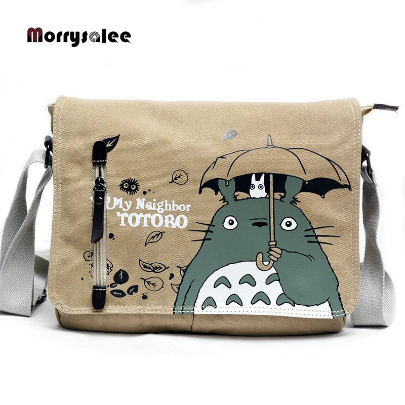 Canvas Messenger Bag Men School Handbag