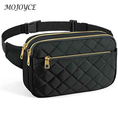 Rhombus Pattern Crossbody Bag Multi-Pockets Shoulder Bag