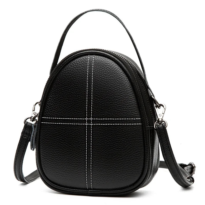 Women's Leather Crossbody Bag Casual Shoulder Messenger Bag