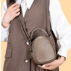 Women's Leather Crossbody Bag Casual Shoulder Messenger Bag