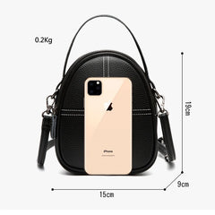 Women's Leather Crossbody Bag Casual Shoulder Messenger Bag