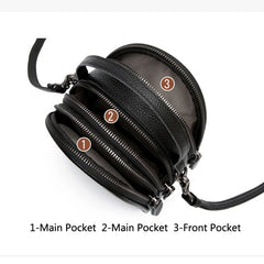 Women's Leather Crossbody Bag Casual Shoulder Messenger Bag