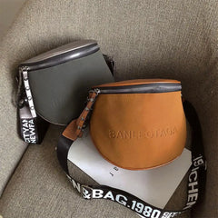 Women's PU Leather Crossbody Bag Messenger Saddle Shoulder Purse