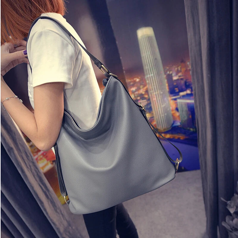 Autumn Pu Leather Crossbody Bag Multifunctional Large Capacity Casual Handbags