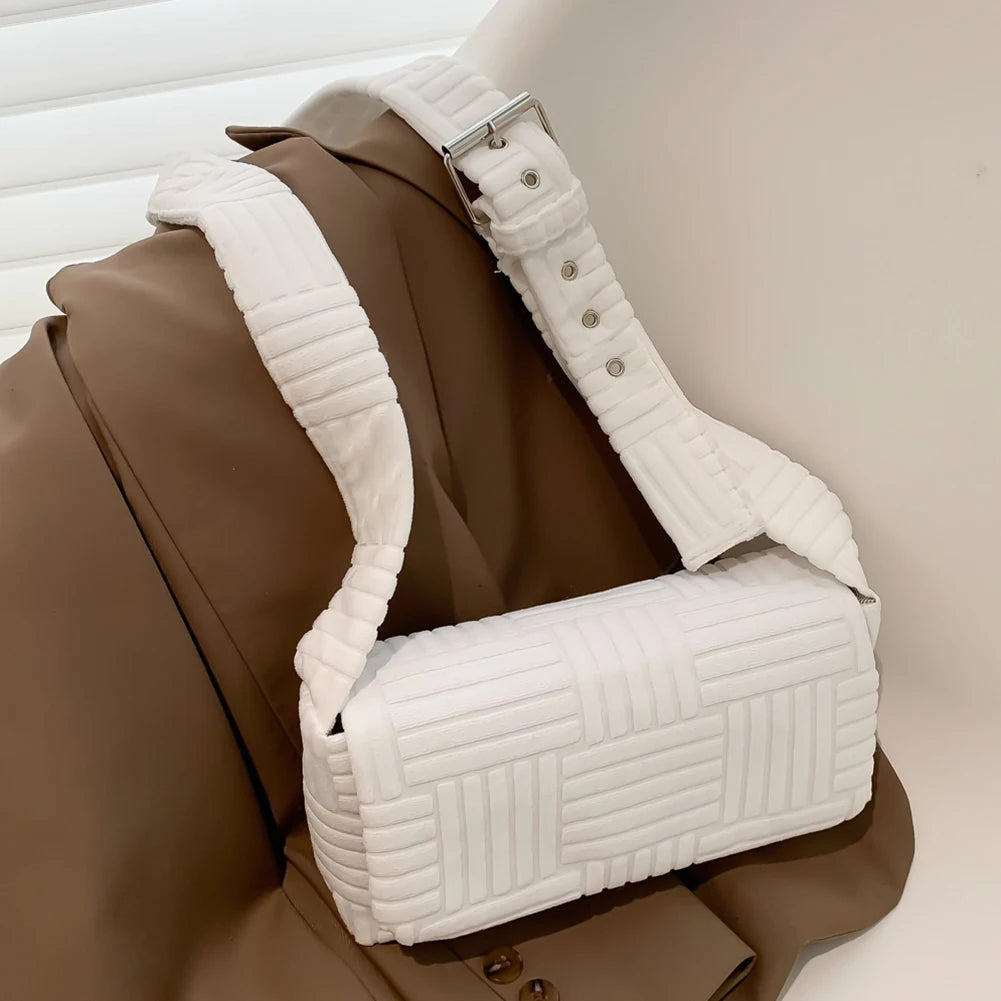 Casual Crossbody Bag for Women - Soft Cloth Messenger Bag