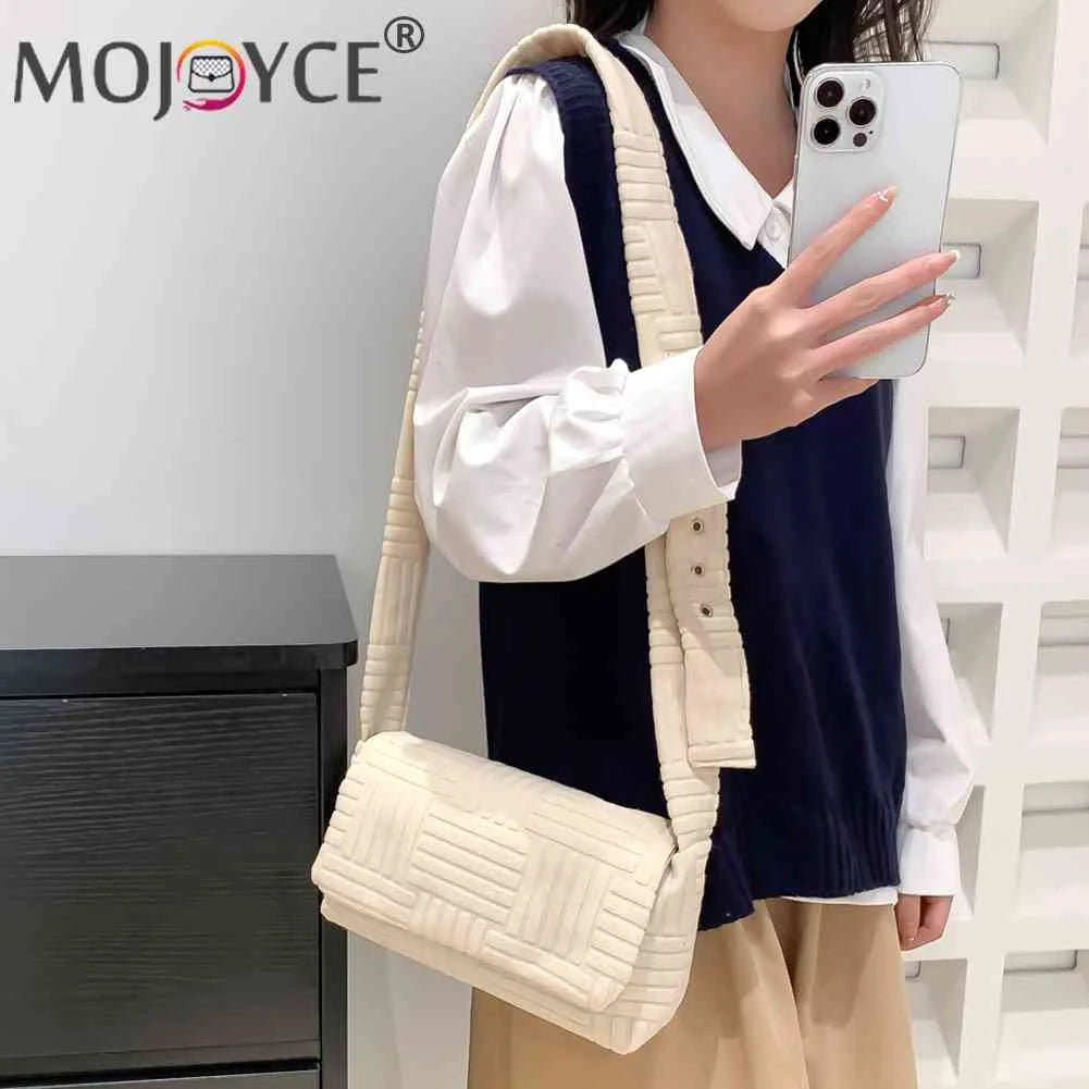 Casual Crossbody Bag for Women - Soft Cloth Messenger Bag