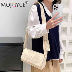 Casual Crossbody Bag for Women - Soft Cloth Messenger Bag