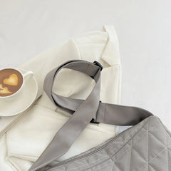 Cotton Padded Crossbody Bag for Autumn Winter