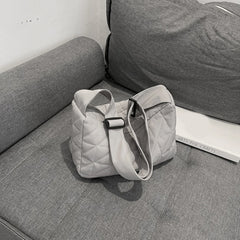 Cotton Padded Crossbody Bag for Autumn Winter