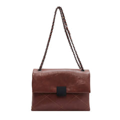 Women's Chain Crossbody Bag PU Leather Messenger Bag