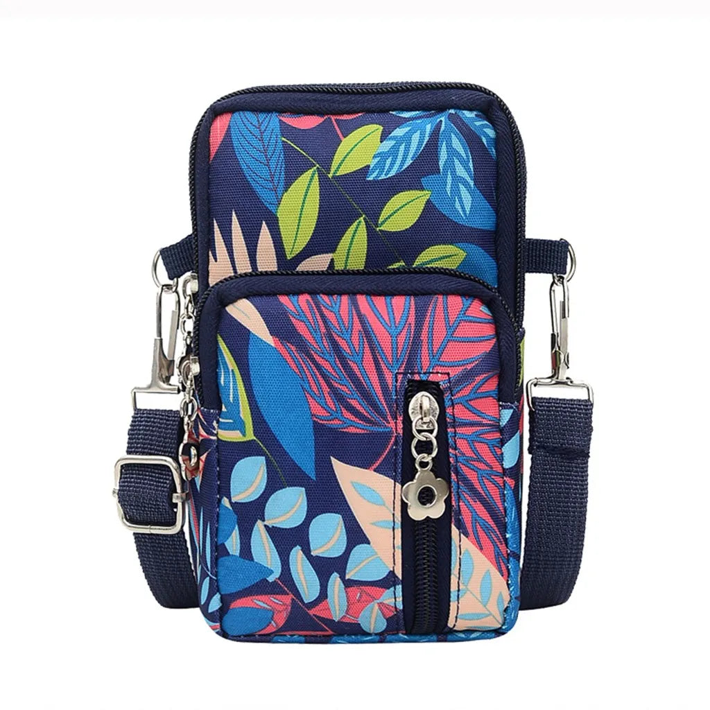Neutral Nylon Crossbody Bag Women Outdoor Sports Arm Bag Phone Shoulder Bags