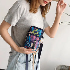 Neutral Nylon Crossbody Bag Women Outdoor Sports Arm Bag Phone Shoulder Bags