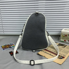 Funny Devil Ghost Crossbody Bag PU Leather Small Zipper Travel