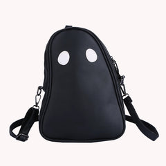 Funny Devil Ghost Crossbody Bag PU Leather Small Zipper Travel
