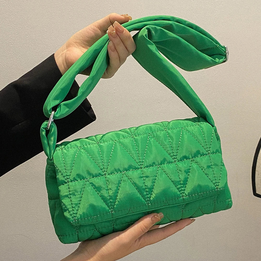 Quilted Rhombus Crossbody Bag for Women Small Square Flap Pocket Purse