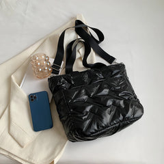 Quilted Crossbody Bag Large Capacity Shoulder Tote Lady Travel Purse