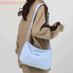 Plaid Crossbody Bag for Women Zipper Handbag Travel Purse