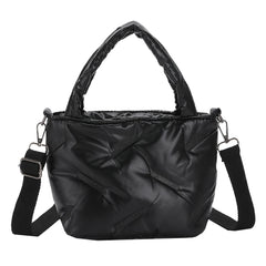 Cotton Padded Crossbody Bag Quilted for Travel Work Daily