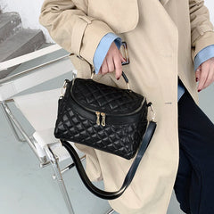 Women's Crossbody Bucket Bag Soft PU Leather Handbag