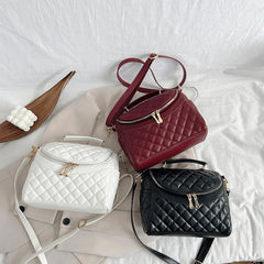 Women's Crossbody Bucket Bag Soft PU Leather Handbag