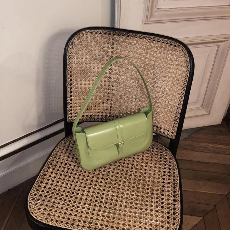 Green Small Handbag Crossbody Bag for Women PU Leather Evening Party Bag