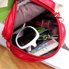Leather Strawberry Crossbody Bag for Women