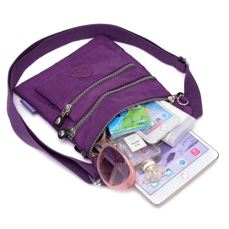 Waterproof Nylon Crossbody Bag for Women Small Flap Bag Ladies Bolsa Feminina