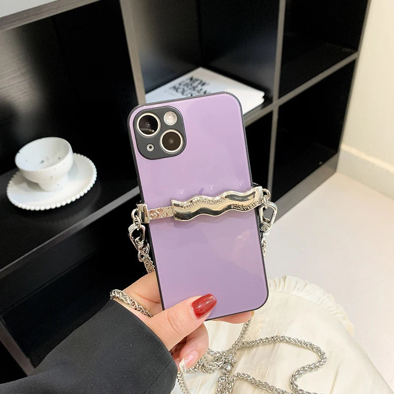Crossbody Chain Phone Clip Holder Sling Bag Anti-theft Purse