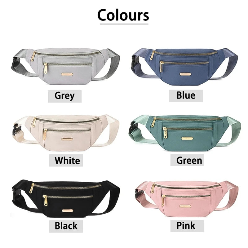 Waterproof Crossbody Waist Bag Women Fanny Pack Hip Purse