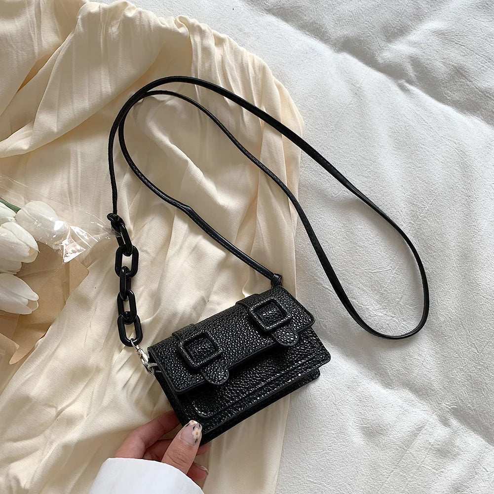 Leather Crossbody Handbag Small Tote Handle Bag